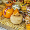 Some Mimolette, Reblochon de Savoie, Grand Murols and Montbriac cheeses